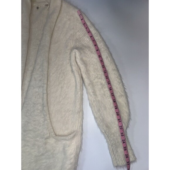 Knitted & Knotted Anthropologie Fuzzy Knit Sweater Cardigan Pockets Women Medium - Picture 8 of 12